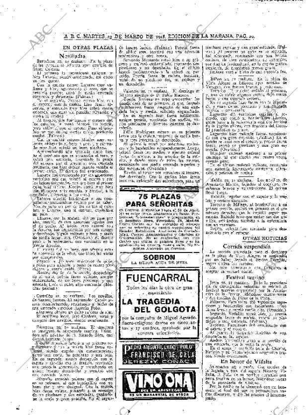 ABC MADRID 23-03-1926 página 20