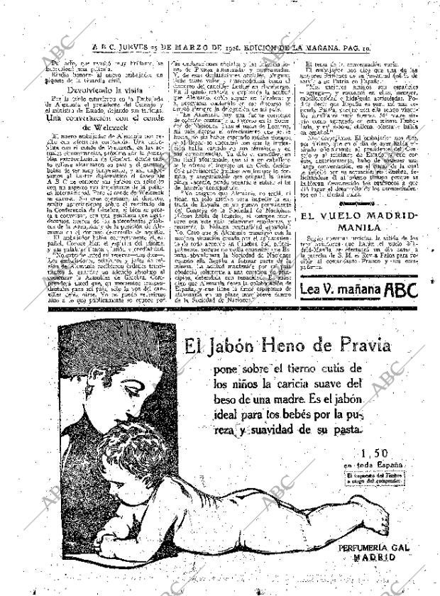 ABC MADRID 25-03-1926 página 10