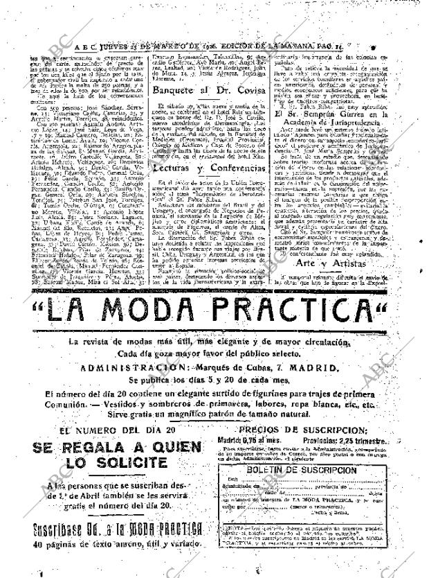 ABC MADRID 25-03-1926 página 14