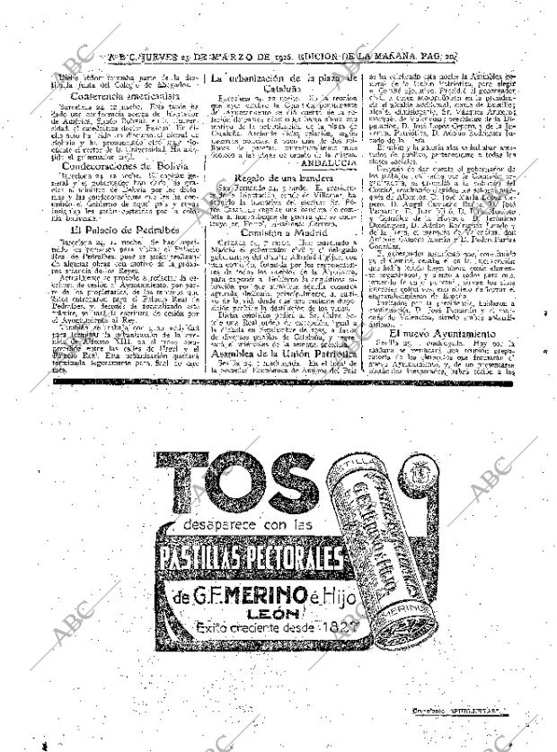 ABC MADRID 25-03-1926 página 20