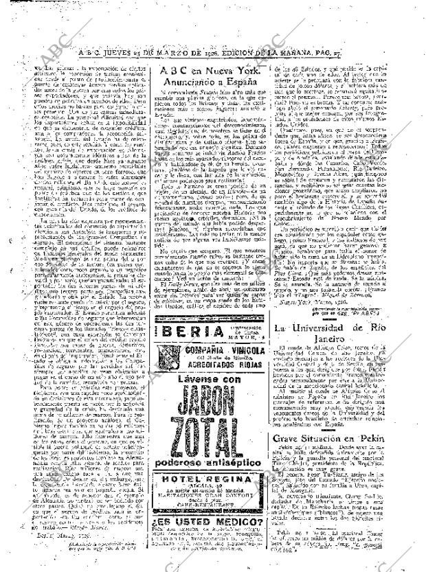 ABC MADRID 25-03-1926 página 27