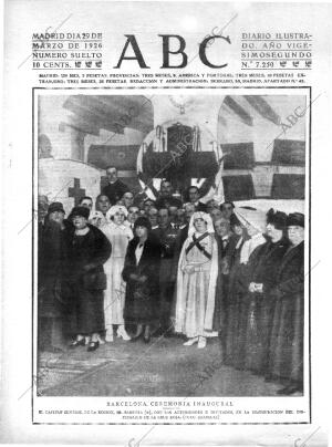 ABC MADRID 29-03-1926 página 1