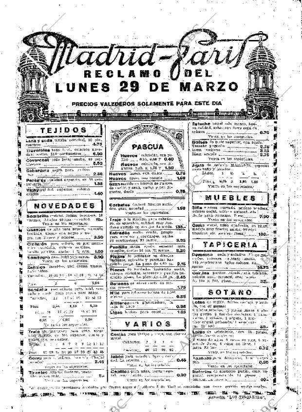 ABC MADRID 29-03-1926 página 18