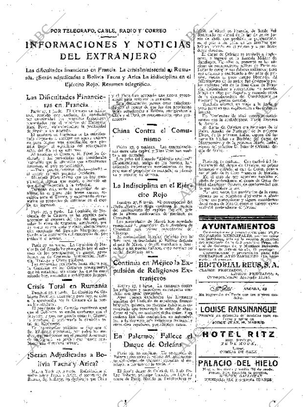 ABC MADRID 29-03-1926 página 23