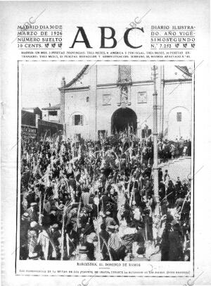 ABC MADRID 30-03-1926 página 1