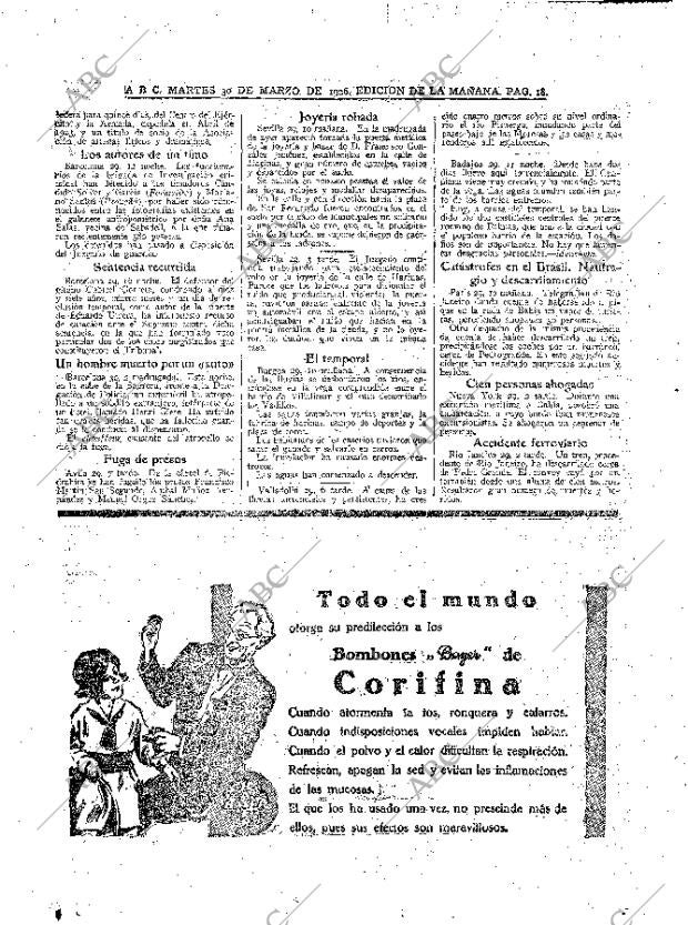 ABC MADRID 30-03-1926 página 18