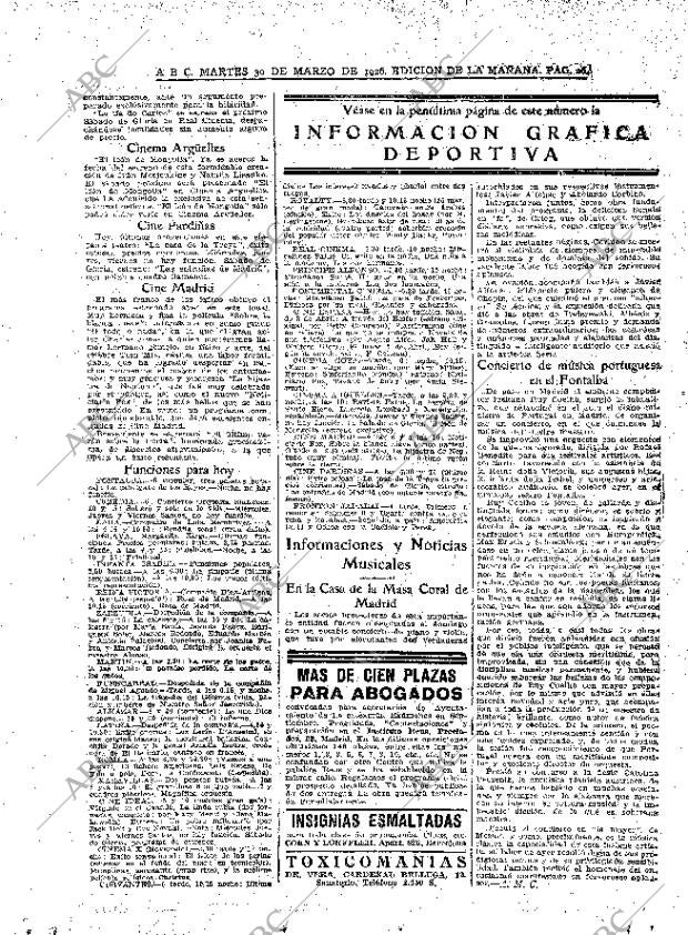 ABC MADRID 30-03-1926 página 26
