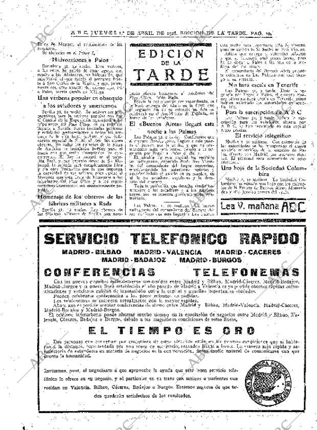 ABC MADRID 01-04-1926 página 10