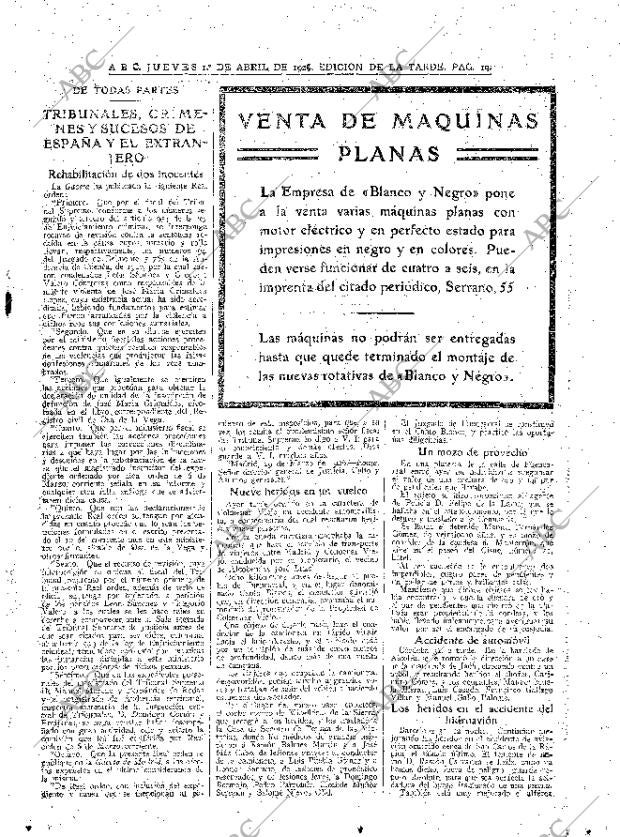 ABC MADRID 01-04-1926 página 19