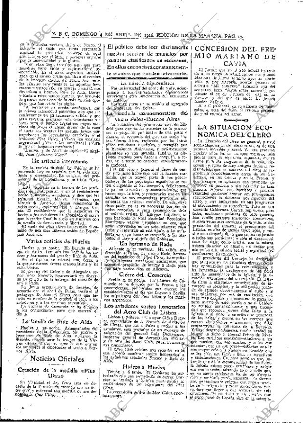 ABC MADRID 04-04-1926 página 17