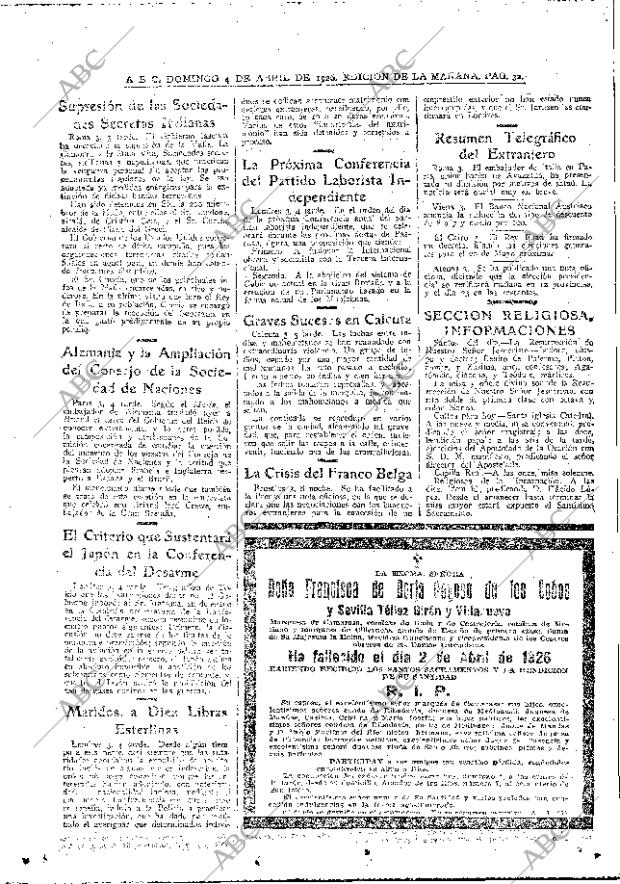 ABC MADRID 04-04-1926 página 32