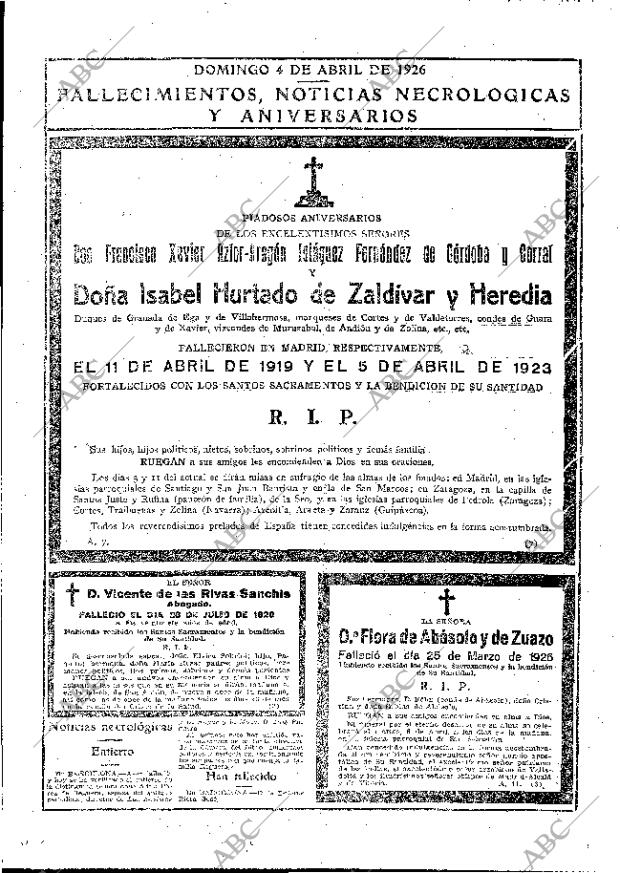 ABC MADRID 04-04-1926 página 41