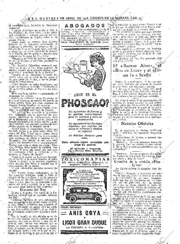 ABC MADRID 06-04-1926 página 11