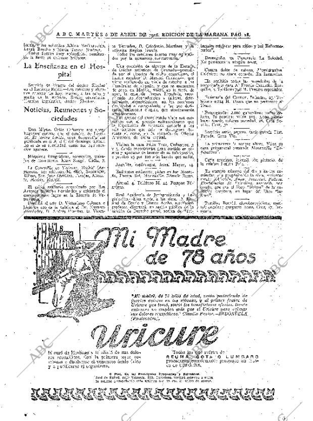 ABC MADRID 06-04-1926 página 18