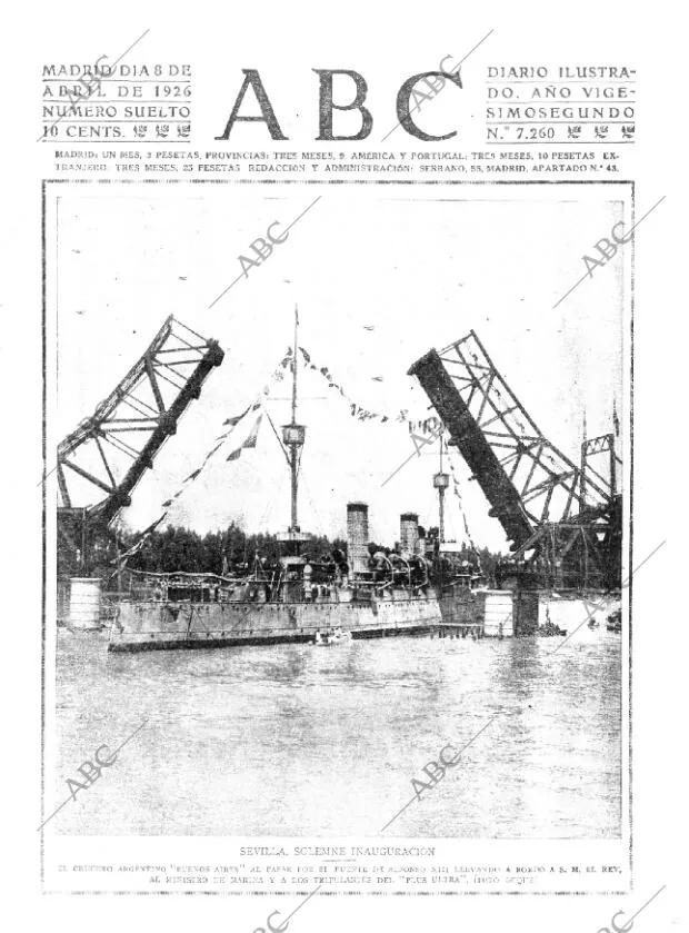 ABC MADRID 08-04-1926 página 1