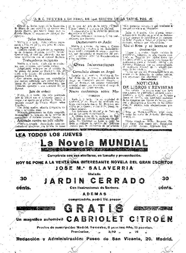 ABC MADRID 08-04-1926 página 16