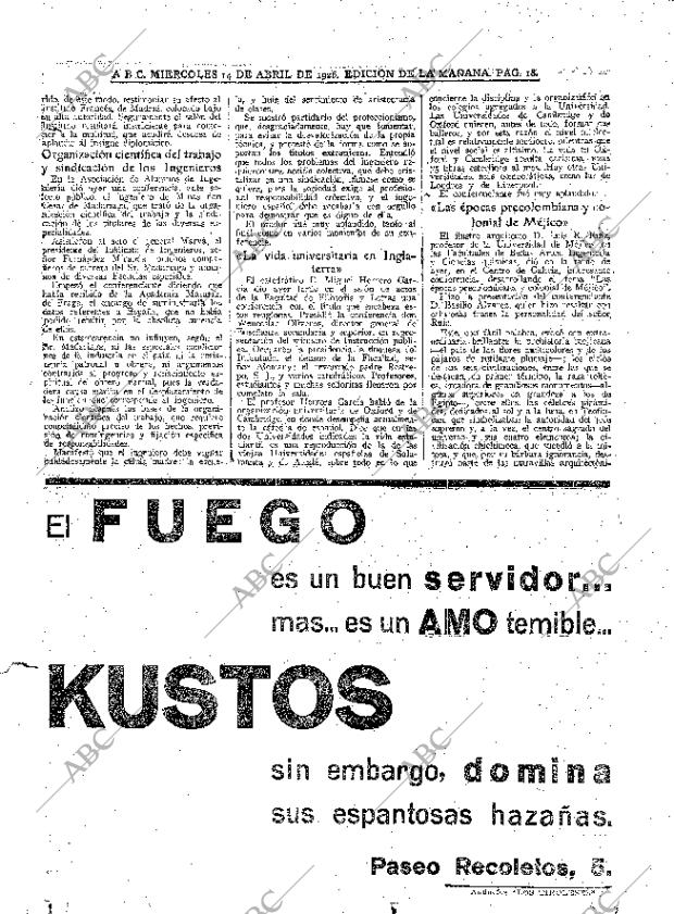 ABC MADRID 14-04-1926 página 18