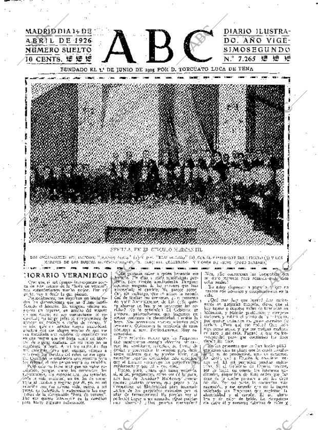 ABC MADRID 14-04-1926 página 3