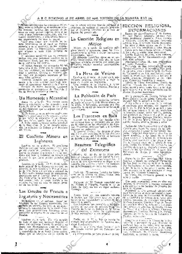 ABC MADRID 18-04-1926 página 34