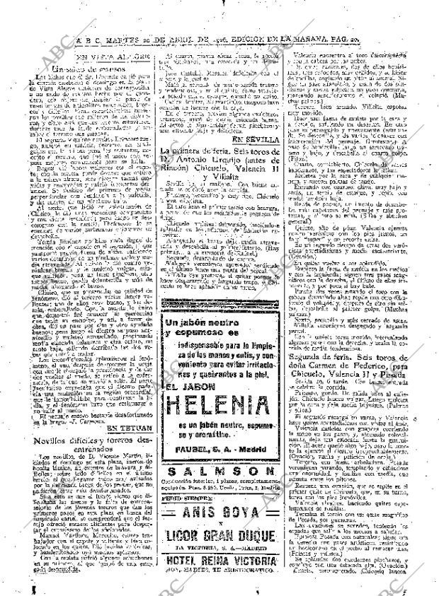 ABC MADRID 20-04-1926 página 20