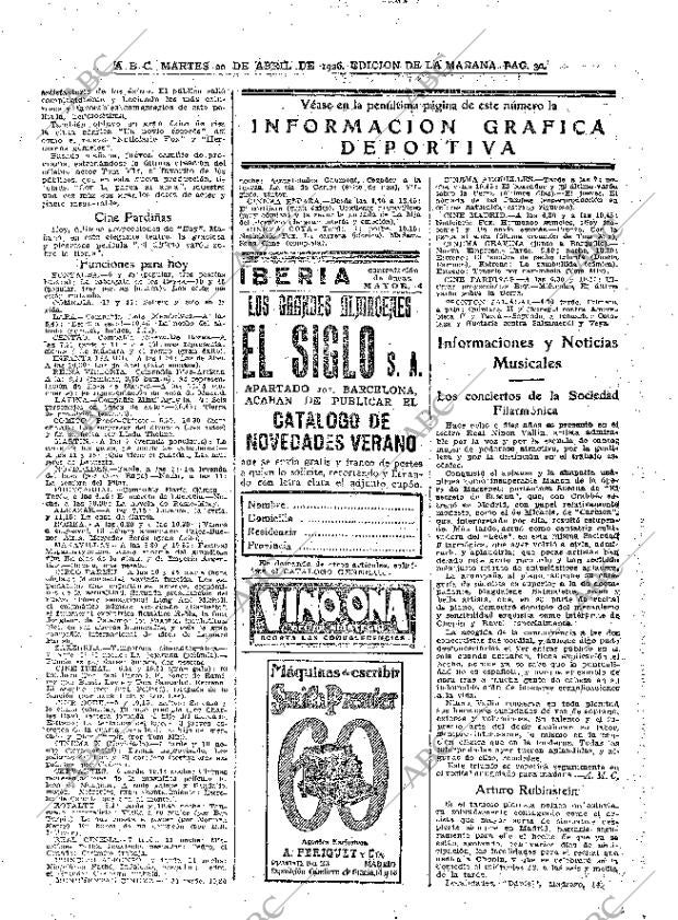 ABC MADRID 20-04-1926 página 30