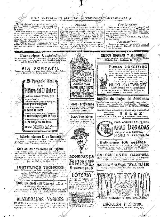 ABC MADRID 20-04-1926 página 38