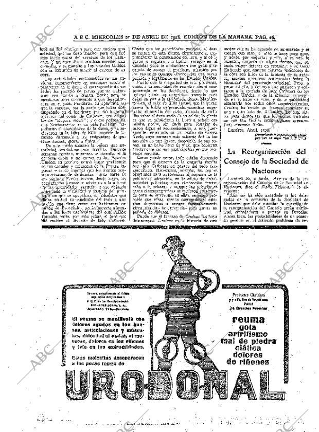 ABC MADRID 21-04-1926 página 26