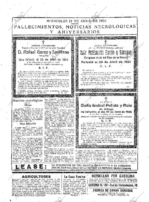 ABC MADRID 21-04-1926 página 33