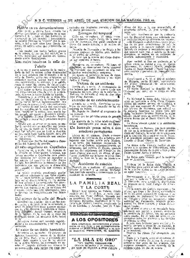 ABC MADRID 23-04-1926 página 22