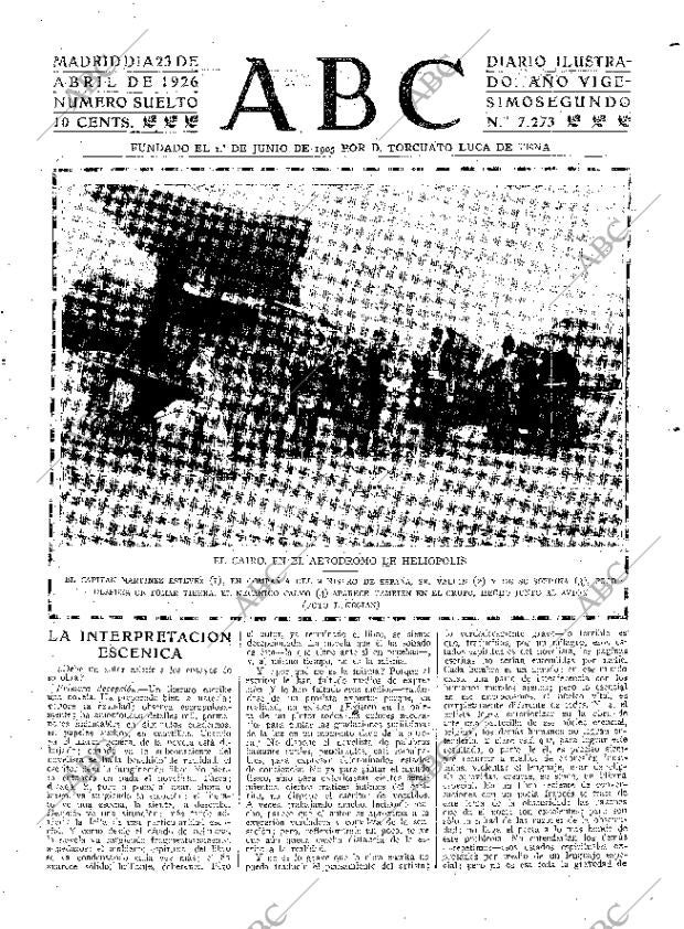 ABC MADRID 23-04-1926 página 3