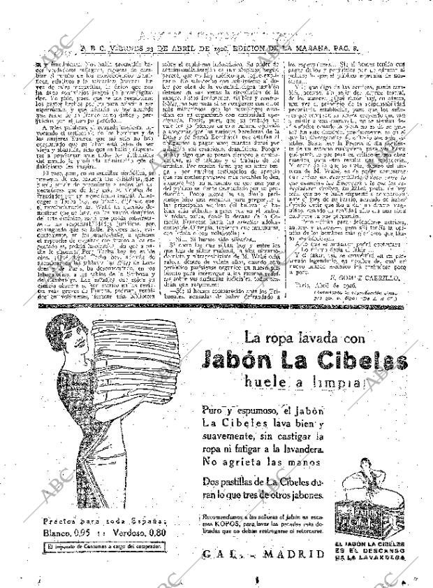 ABC MADRID 23-04-1926 página 8