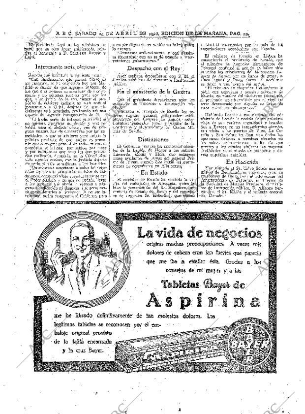 ABC MADRID 24-04-1926 página 10