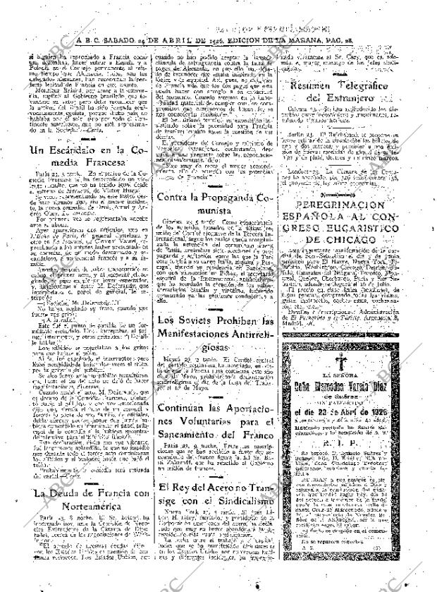ABC MADRID 24-04-1926 página 28