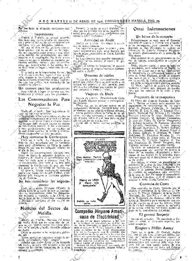 ABC MADRID 27-04-1926 página 10