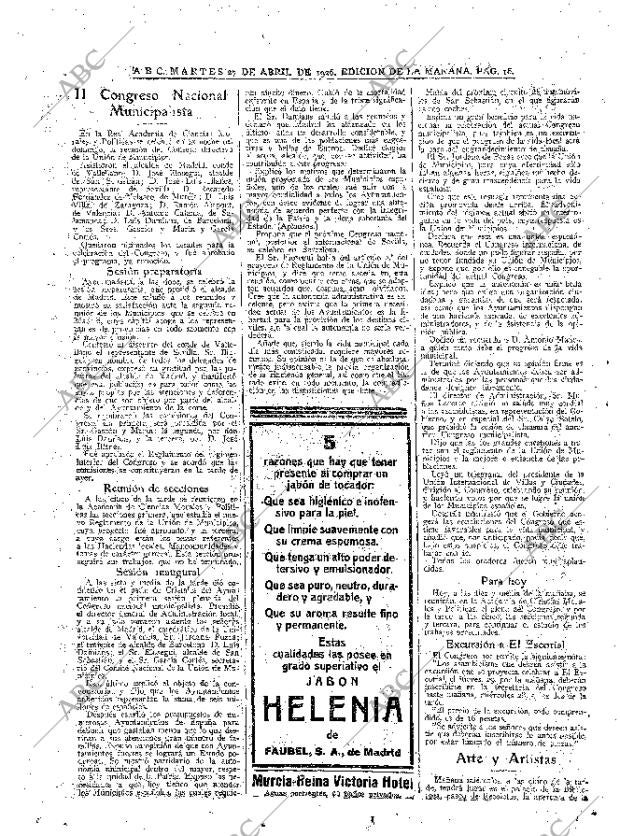 ABC MADRID 27-04-1926 página 16