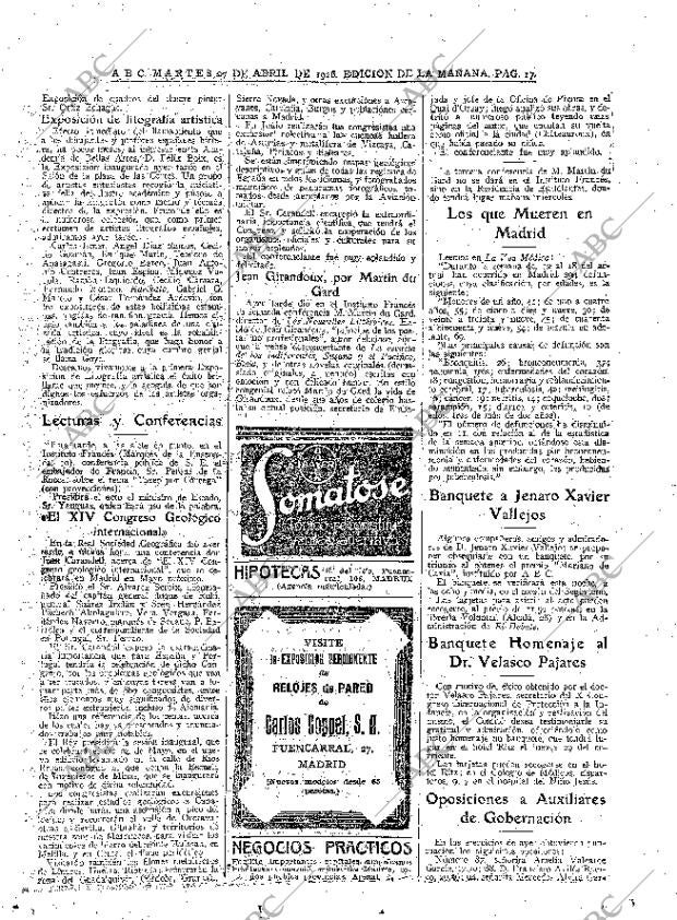 ABC MADRID 27-04-1926 página 17