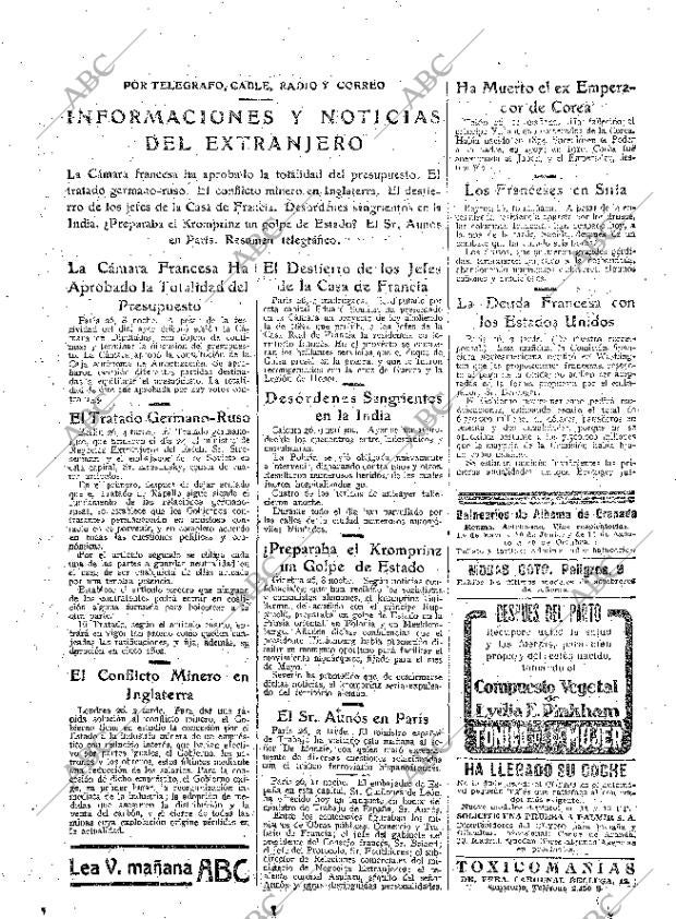 ABC MADRID 27-04-1926 página 27