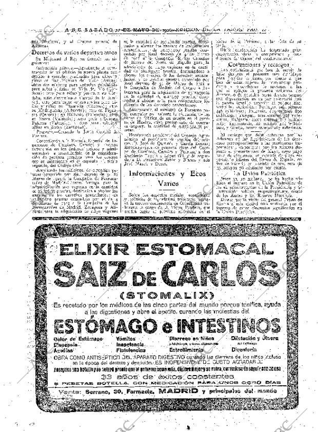ABC MADRID 01-05-1926 página 20