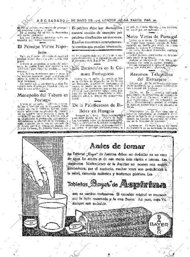 ABC MADRID 01-05-1926 página 30