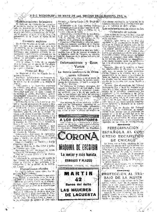 ABC MADRID 05-05-1926 página 14