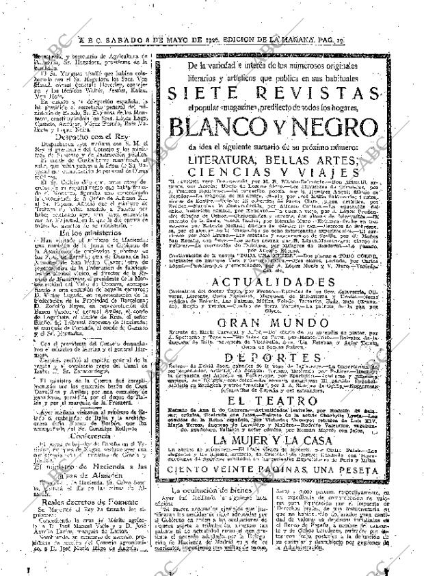 ABC MADRID 08-05-1926 página 19