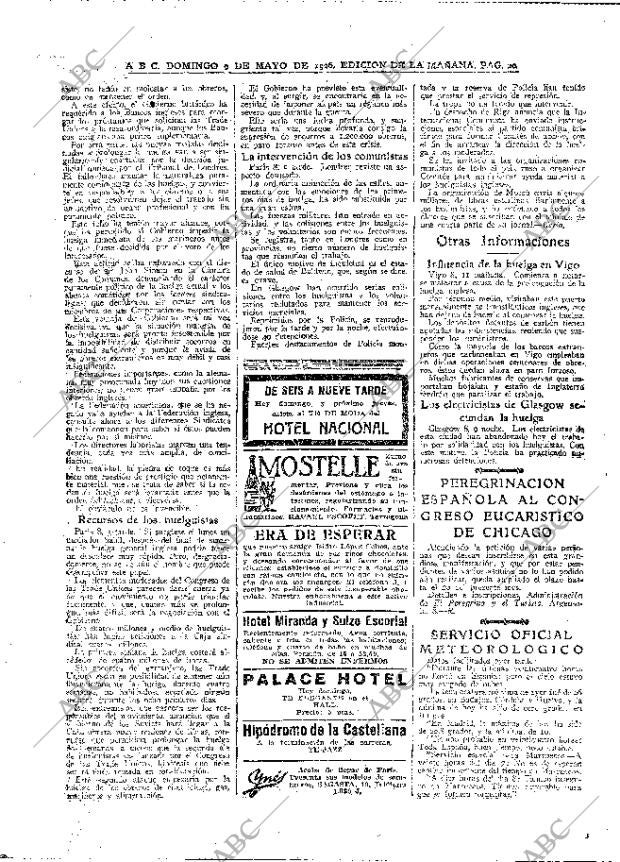 ABC MADRID 09-05-1926 página 20