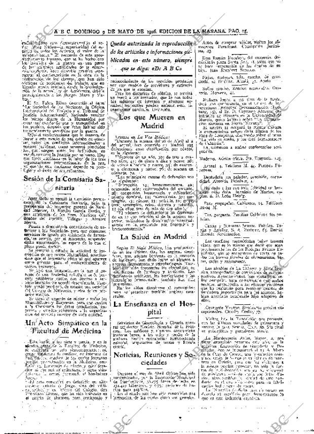 ABC MADRID 09-05-1926 página 25