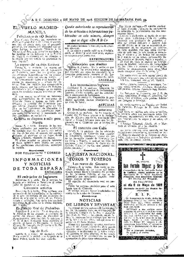 ABC MADRID 09-05-1926 página 33