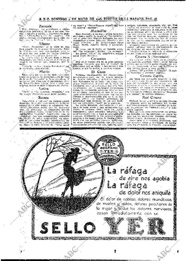 ABC MADRID 09-05-1926 página 36