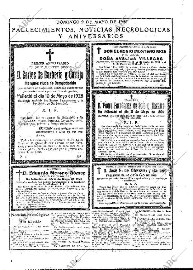 ABC MADRID 09-05-1926 página 43