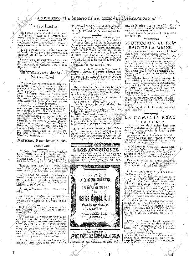 ABC MADRID 12-05-1926 página 22