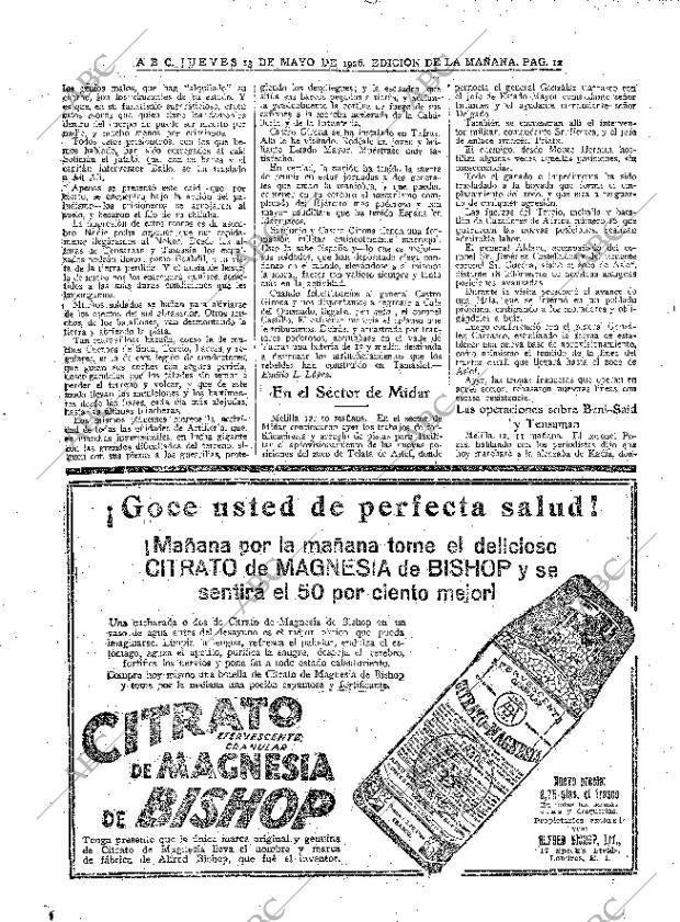 ABC MADRID 13-05-1926 página 12