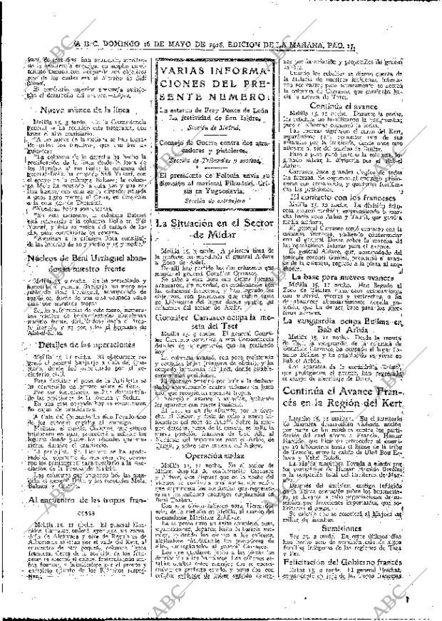 ABC MADRID 16-05-1926 página 17