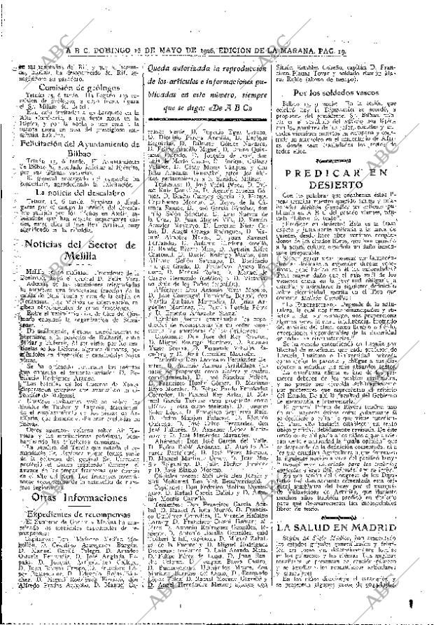 ABC MADRID 16-05-1926 página 19